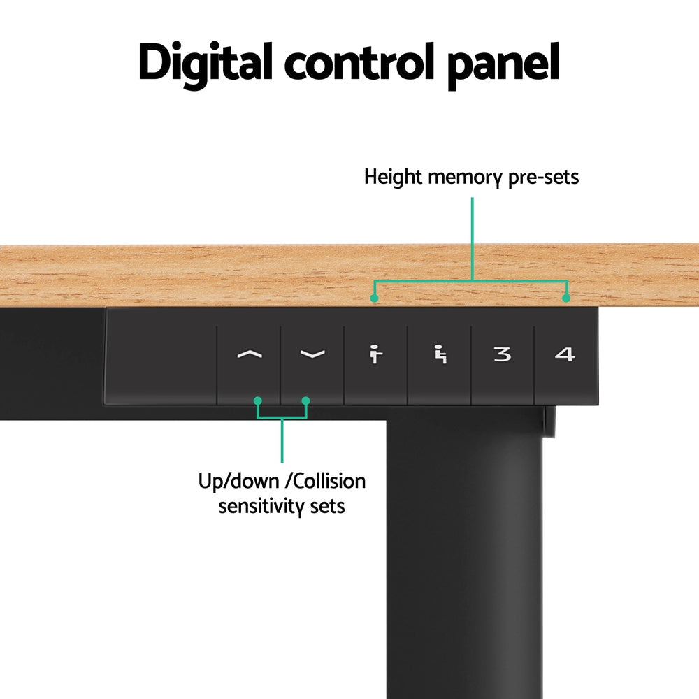 NNEDSZ 120CM Artiss Electric Standing Desk Sit Stand Desks Home Office Computer Desk