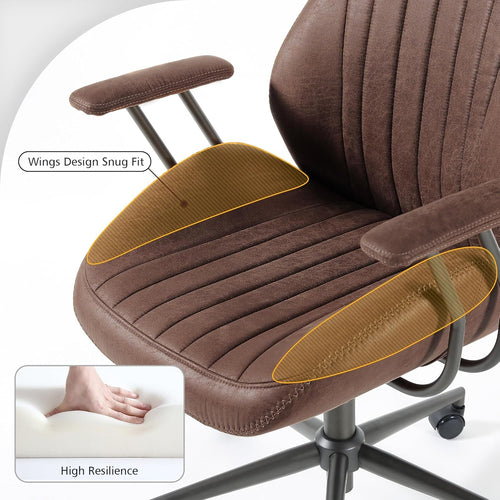 Dark Brown Ergonomic Executive Office Chair Deluxe